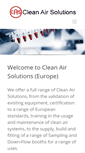 Mobile Screenshot of clean-air-solutions.co.uk