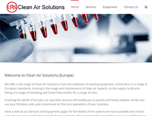 Tablet Screenshot of clean-air-solutions.co.uk